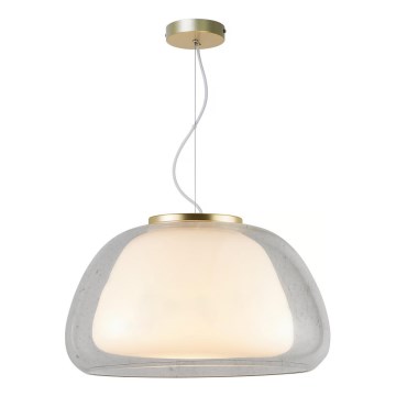 Nordlux - Lámpara colgante con cable JELLY 1xE27/40W/230V blanco/transparente