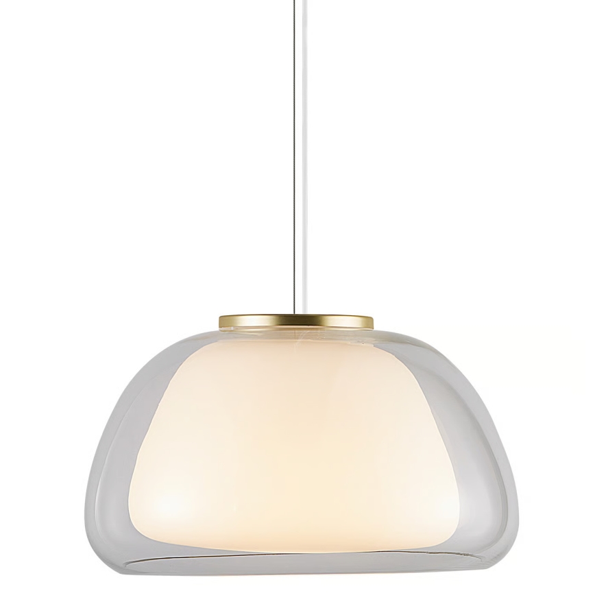 Nordlux - Lámpara colgante con cable JELLY 1xE27/40W/230V blanco/transparente