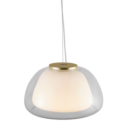 Nordlux - Lámpara colgante con cable JELLY 1xE27/40W/230V blanco/transparente