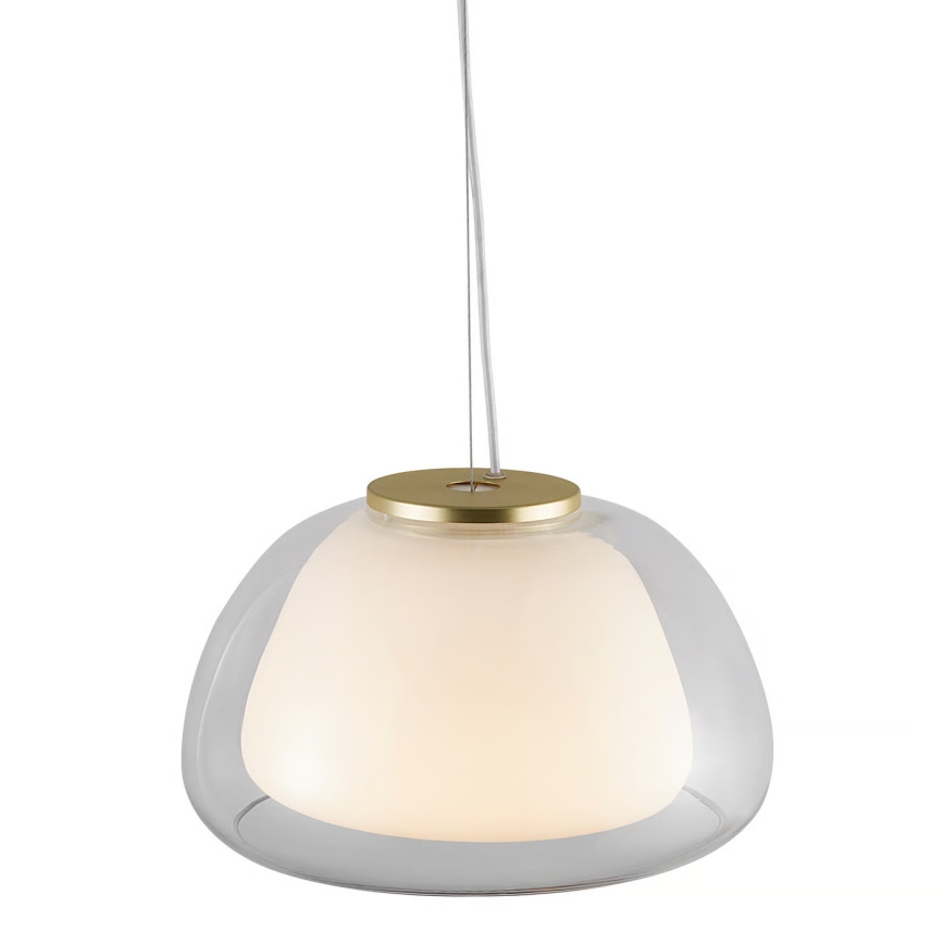Nordlux - Lámpara colgante con cable JELLY 1xE27/40W/230V blanco/transparente