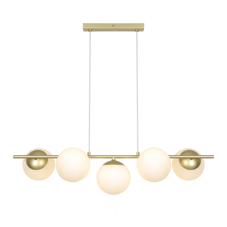 Nordlux - Lámpara colgante con cable LILLY 5xE14/10W/230V latón