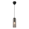 Nordlux - Lámpara colgante con cable MIELLA 1xE27/25W/230V ahumada
