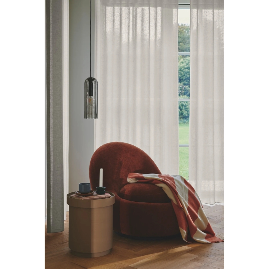 Nordlux - Lámpara colgante con cable MIELLA 1xE27/25W/230V ahumada