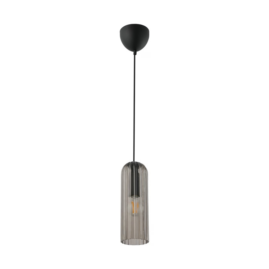 Nordlux - Lámpara colgante con cable MIELLA 1xE27/25W/230V ahumada