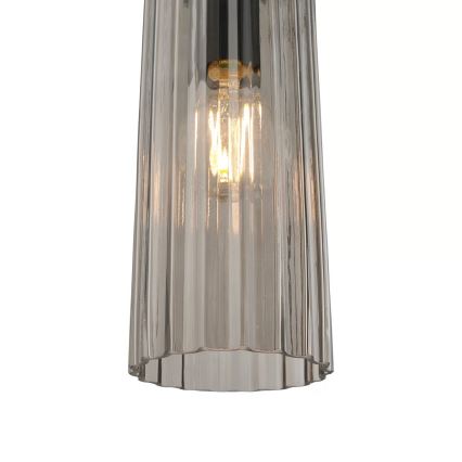 Nordlux - Lámpara colgante con cable MIELLA 1xE27/25W/230V ahumada