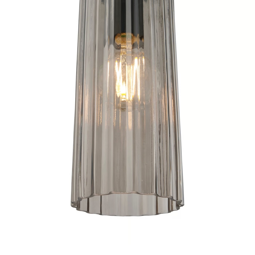 Nordlux - Lámpara colgante con cable MIELLA 1xE27/25W/230V ahumada