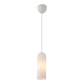 Nordlux - Lámpara colgante con cable MIELLA 1xE27/25W/230V blanca