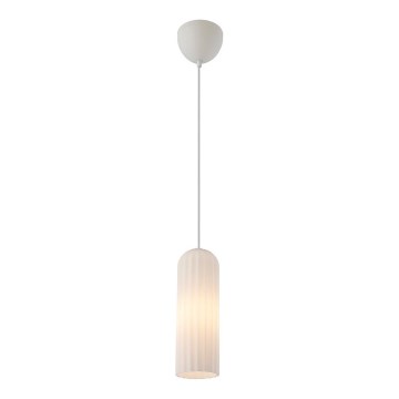 Nordlux - Lámpara colgante con cable MIELLA 1xE27/25W/230V blanca