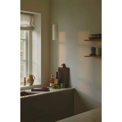 Nordlux - Lámpara colgante con cable MIELLA 1xE27/25W/230V blanca
