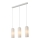 Nordlux - Lámpara colgante con cable MIELLA 3xE27/25W/230V blanca