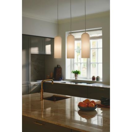 Nordlux - Lámpara colgante con cable MIELLA 3xE27/25W/230V blanca