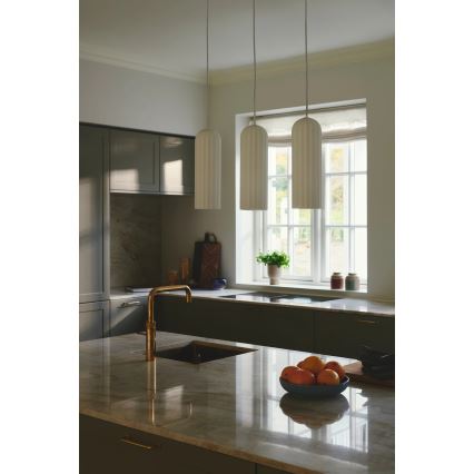 Nordlux - Lámpara colgante con cable MIELLA 3xE27/25W/230V blanca