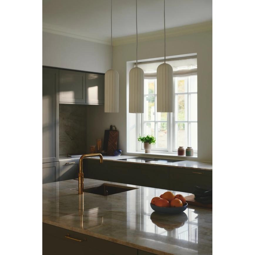 Nordlux - Lámpara colgante con cable MIELLA 3xE27/25W/230V blanca