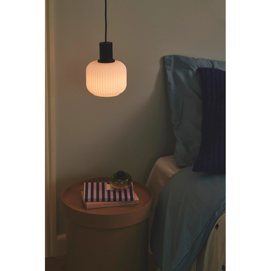 Nordlux - Lámpara colgante con cable MILFORD 1xE27/40W/230V negra