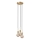 Nordlux - Lámpara colgante con cable PACO 3xE27/25W/230V latón
