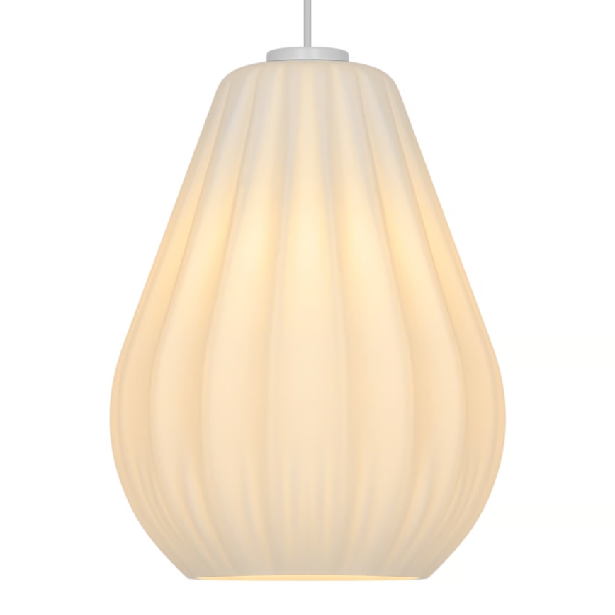 Nordlux - Lámpara colgante con cable SALLINO, 1xE27/15W/230V, diámetro 24 cm, blanca