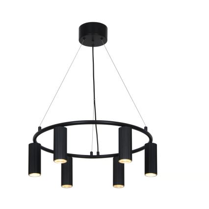 Nordlux - Lámpara colgante con cable VICO 6xGU10/5W/230V negra