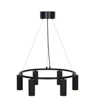 Nordlux - Lámpara colgante con cable VICO 6xGU10/5W/230V negra