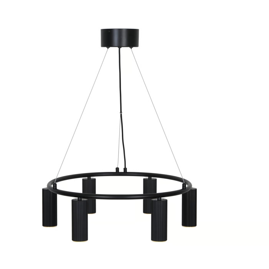Nordlux - Lámpara colgante con cable VICO 6xGU10/5W/230V negra