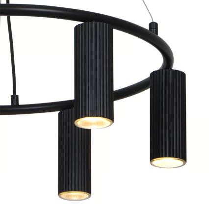 Nordlux - Lámpara colgante con cable VICO 6xGU10/5W/230V negra