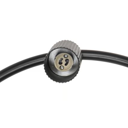 Nordlux - Lámpara colgante con cable VICO 6xGU10/5W/230V negra