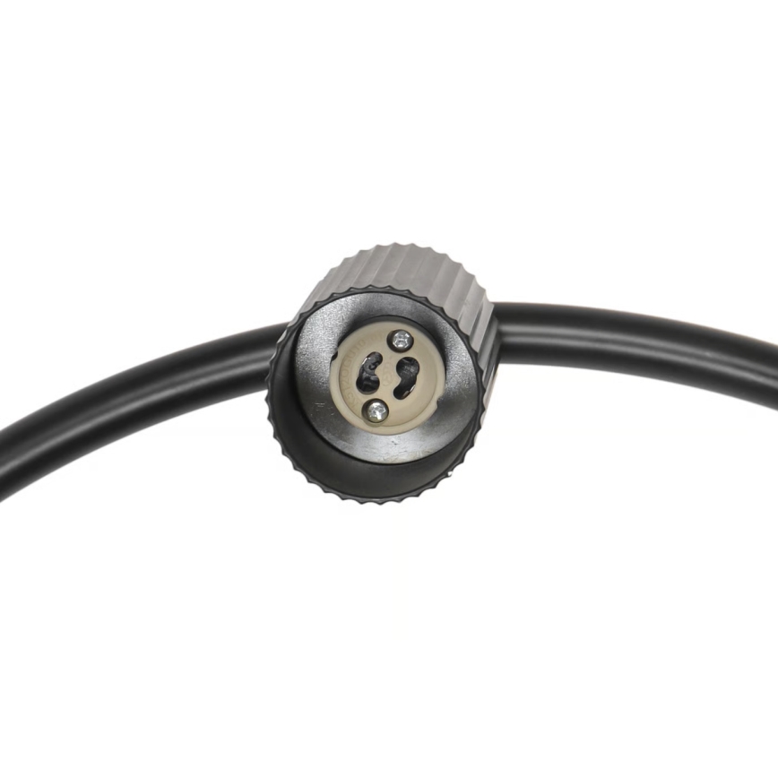 Nordlux - Lámpara colgante con cable VICO 6xGU10/5W/230V negra
