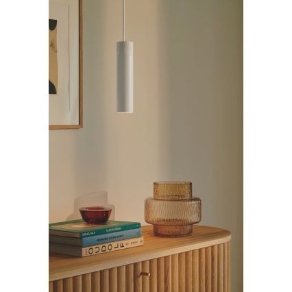 Nordlux - Lámpara colgante de cable TILO 1xGU10/15W/230V blanco
