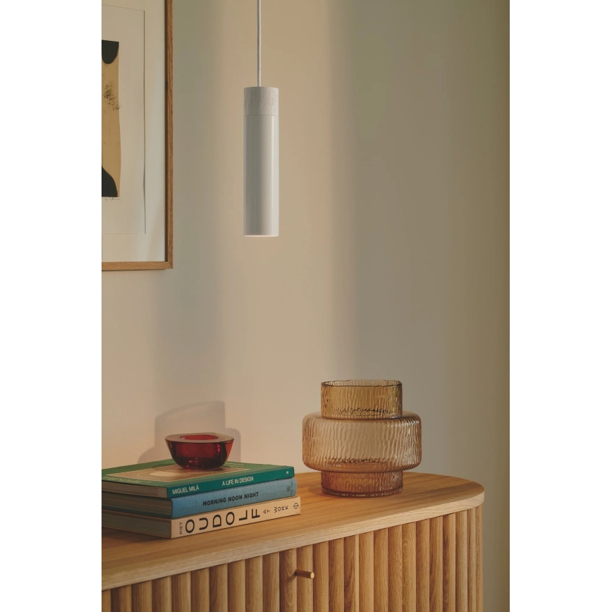 Nordlux - Lámpara colgante de cable TILO 1xGU10/15W/230V blanco