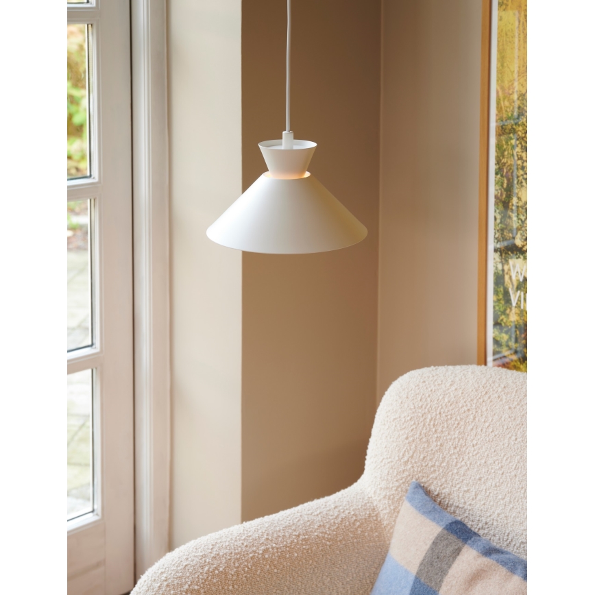 Nordlux - Lámpara colgante DIAL 1xE27/40W/230V diá. 25 cm blanco