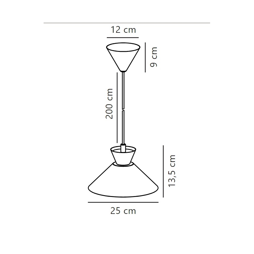 Nordlux - Lámpara colgante DIAL 1xE27/40W/230V diá. 25 cm blanco