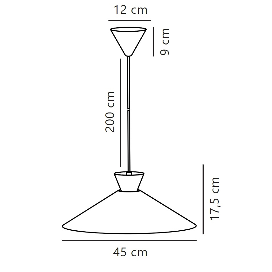 Nordlux - Lámpara colgante DIAL 1xE27/40W/230V diá. 45 cm blanco