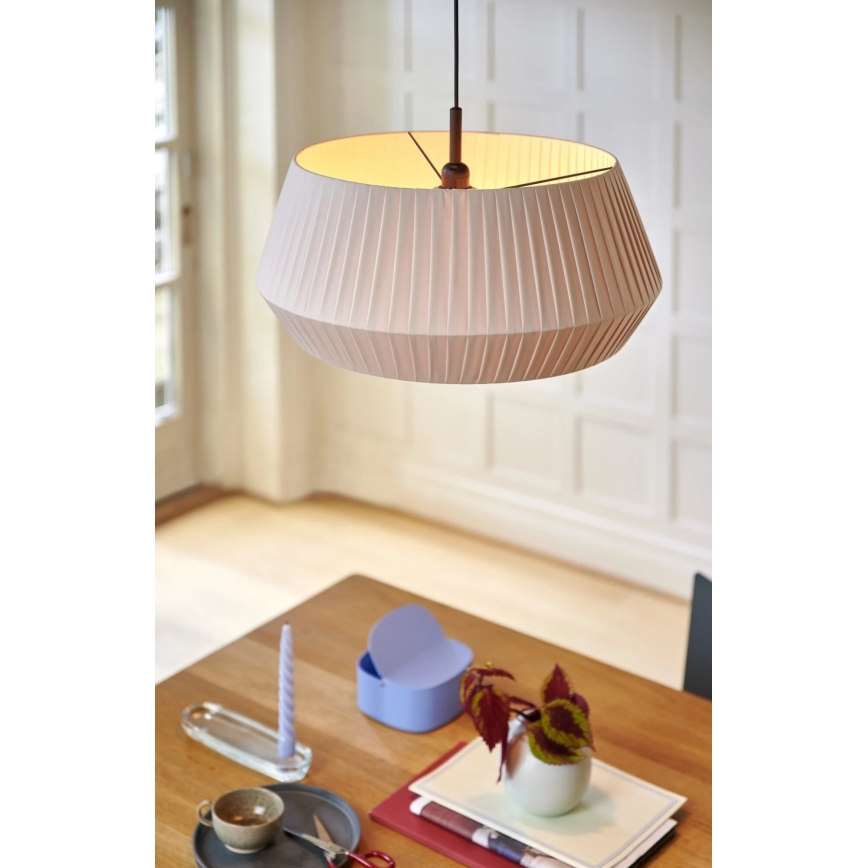 Nordlux - Lámpara colgante DICTE 1xE27/60W/230V diá 53 cm beige