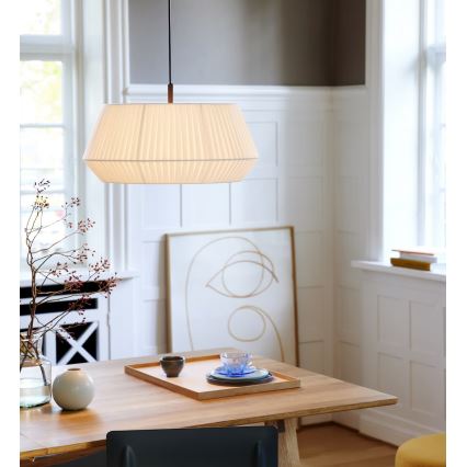Nordlux - Lámpara colgante DICTE 1xE27/60W/230V diá. 53 cm blanco