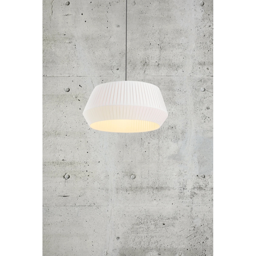 Nordlux - Lámpara colgante DICTE 1xE27/60W/230V diá. 53 cm blanco
