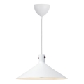 Nordlux - Lámpara colgante DORINA con cable 1xE27/60W/230V blanca