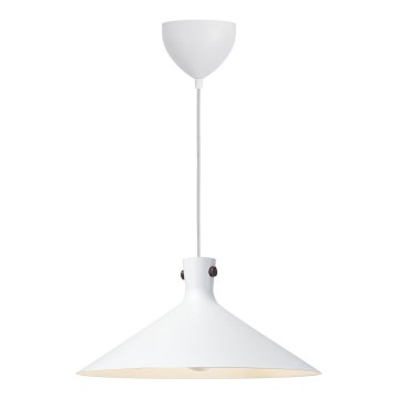 Nordlux - Lámpara colgante DORINA con cable 1xE27/60W/230V blanca