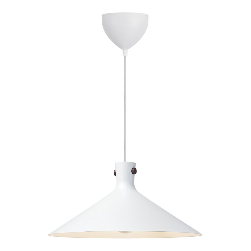 Nordlux - Lámpara colgante DORINA con cable 1xE27/60W/230V blanca
