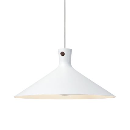 Nordlux - Lámpara colgante DORINA con cable 1xE27/60W/230V blanca