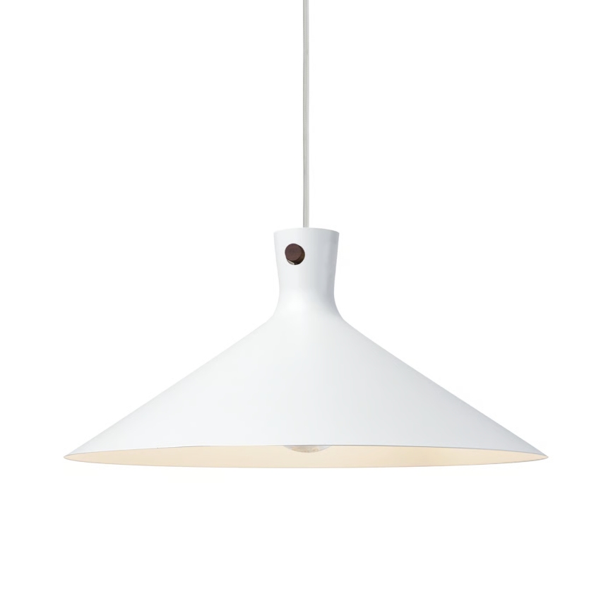 Nordlux - Lámpara colgante DORINA con cable 1xE27/60W/230V blanca