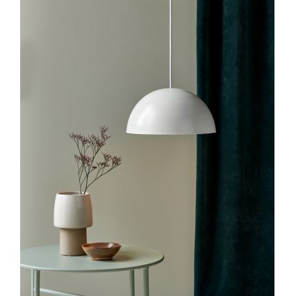 Nordlux - Lámpara colgante ELLEN 1xE27/40W/230V diá. 30 cm blanco