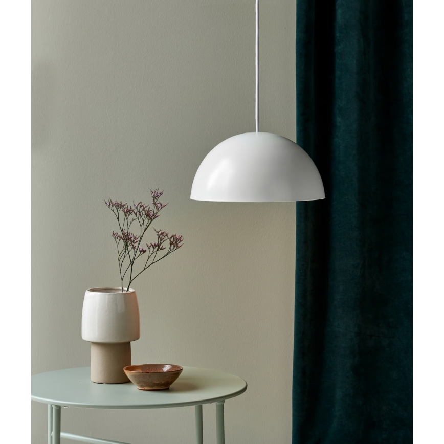 Nordlux - Lámpara colgante ELLEN 1xE27/40W/230V diá. 30 cm blanco