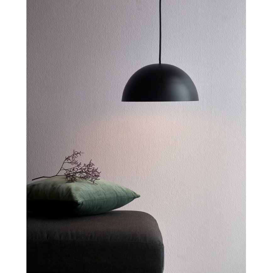 Nordlux - Lámpara colgante ELLEN 1xE27/40W/230V diá. 30 cm negro