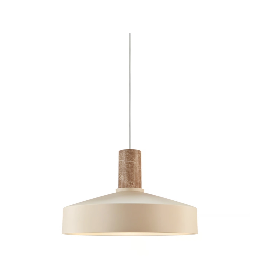 Nordlux - Lámpara colgante ELVAS 1xE27/60W/230V diá. 37,5 cm beige