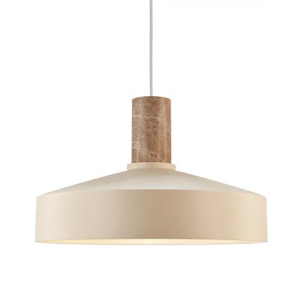 Nordlux - Lámpara colgante ELVAS 1xE27/60W/230V diá. 37,5 cm beige