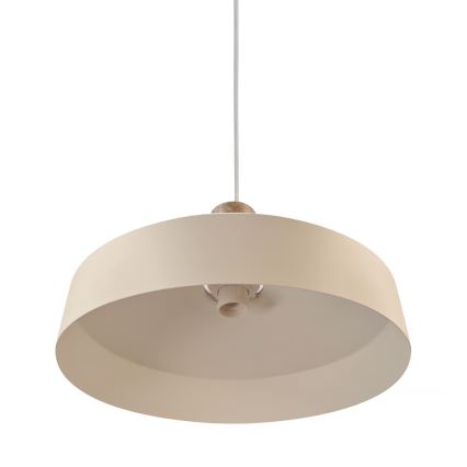 Nordlux - Lámpara colgante ELVAS 1xE27/60W/230V diá. 37,5 cm beige