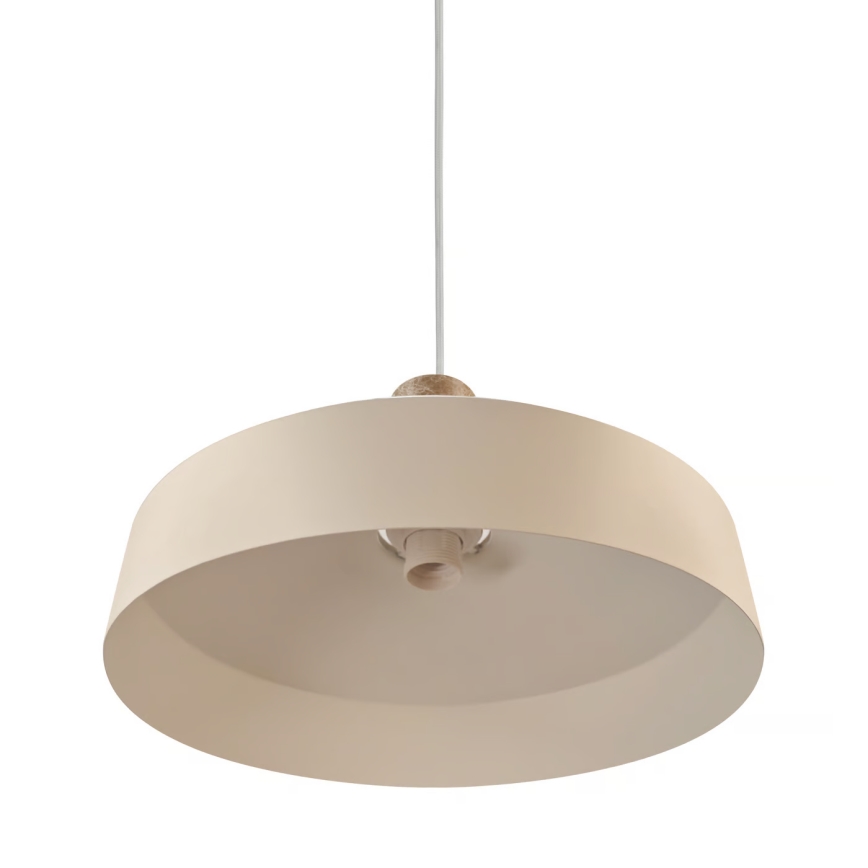 Nordlux - Lámpara colgante ELVAS 1xE27/60W/230V diá. 37,5 cm beige