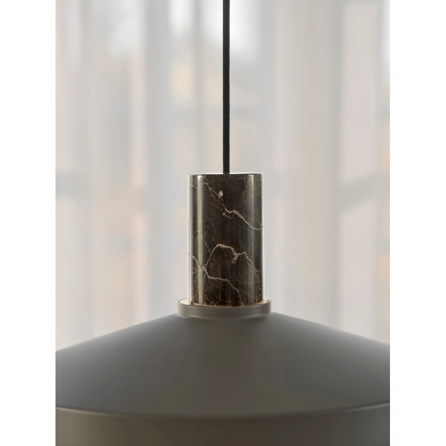 Nordlux - Lámpara colgante ELVAS 1xE27/60W/230V diá. 37,5 cm marrón