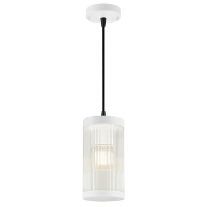 Nordlux - Lámpara colgante exterior COUPAR 1xE27/25W/230V IP33 diá. 13 cm blanco