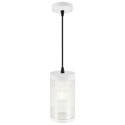 Nordlux - Lámpara colgante exterior COUPAR 1xE27/25W/230V IP33 diá. 13 cm blanco