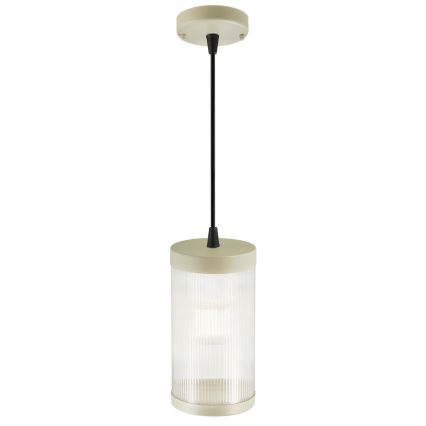 Nordlux - Lámpara colgante exterior COUPAR 1xE27/25W/230V IP33 diá. 13 cm color crema